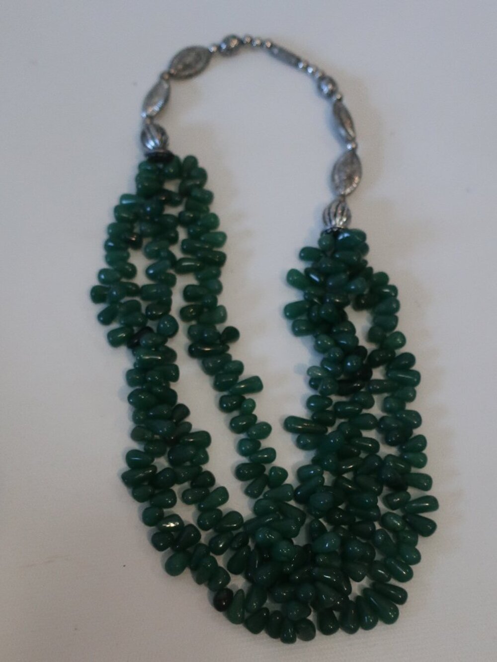 Womens Shag Boutique Green Stones Multi Layer Necklace